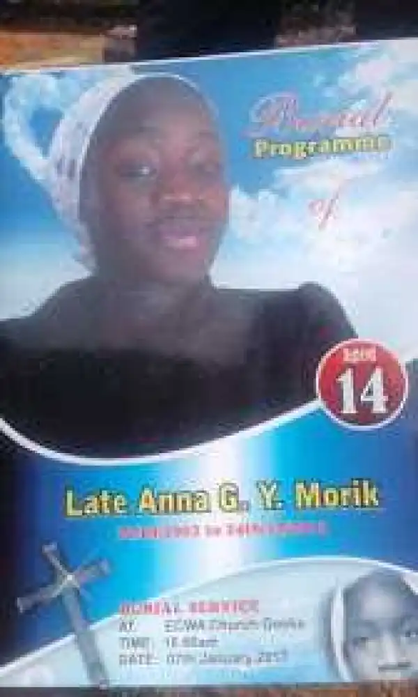 14 year old girl Anna Morik killed in Southern Kaduna buried (photos)
